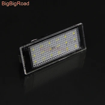

BigBigRoad For Renault Espace 4 2003~2014 / Samsung SM3 2013~2015 LED Car License Plate Light Number Frame Lamp LED lights