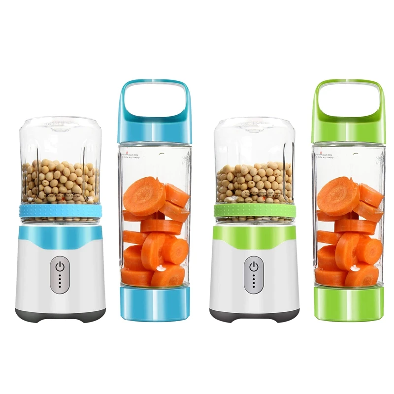 

2Pcs Personal Blender,Portable Blender Usb Juice Blender Rechargeable Travel Juice Blender for Shakes and Smoothies Powerful Six