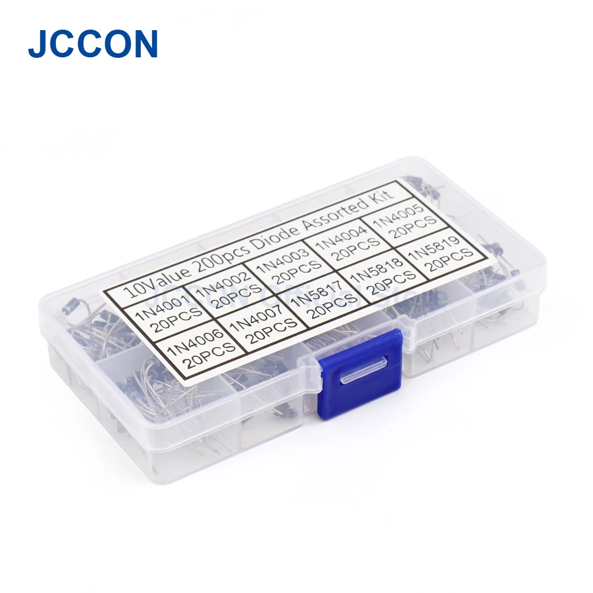 200Pcs DIP Diode Schnelle Schalt Schottky Diode Kit 1N4001 1N4002 1N4003 IN5817 IN5818 IN5819 10 Werte x 20Pcs = 200Pcs – Detail 13