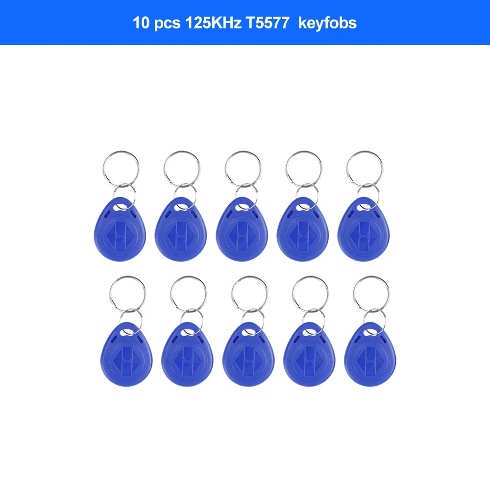 10 T5577 key NFC Smart 10 Частота RFID Копир/Писатель/ридер/Дубликатор 125 кГц 13,56 МГц USB программист брелок считыватель карт UID декодер - Цвет: 10 T5577 key