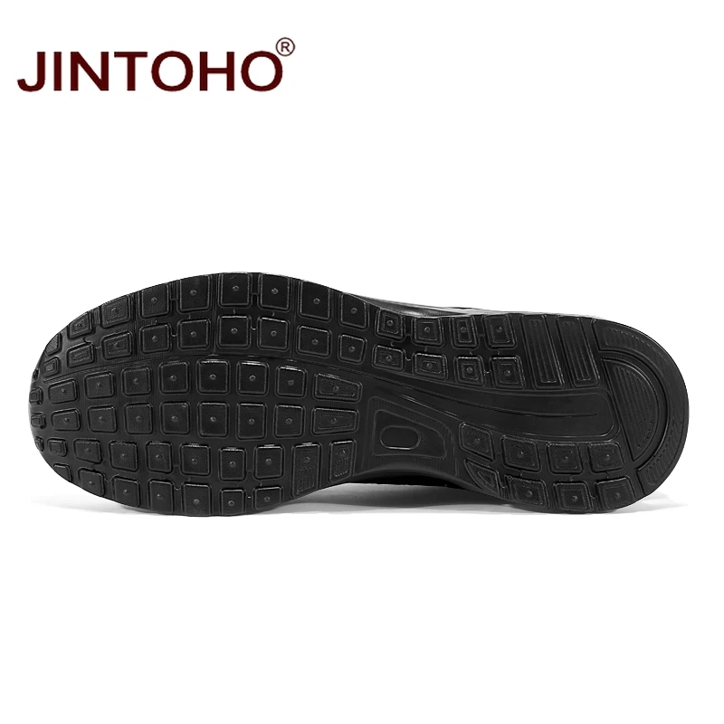 JINTOHO дышащие черные мужские кроссовки дешевая мужская спортивная обувь уличная