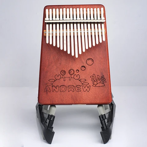 crab Kalimba 17 ключ красное дерево большой палец пианино животный узор детский корпус Музыкальные инструменты калимба с обучающей книгой Рождественский подарок - Цвет: crab