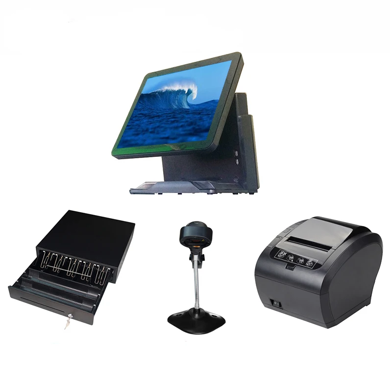 

NICE pos computer pos all in one whole set epos system for supermarket