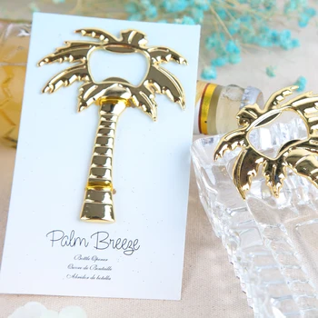 

Gold Color Palm Tree Wine Bottle Opener 10PCS/LOT Wedding Favors Guest Gift