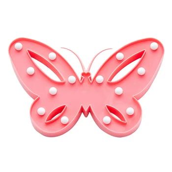 

Living Room Desktop Home Decor Butterfly PVC Baby Kids Bedroom Party Gift LED Marquee Indoor Night Light Bedside Wall Hanging