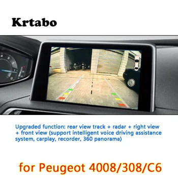 

Original car screen upgrade for Peugeot 4008/308/C6 Rear View + Track Radar (supports 360 Panorama + Recorder)