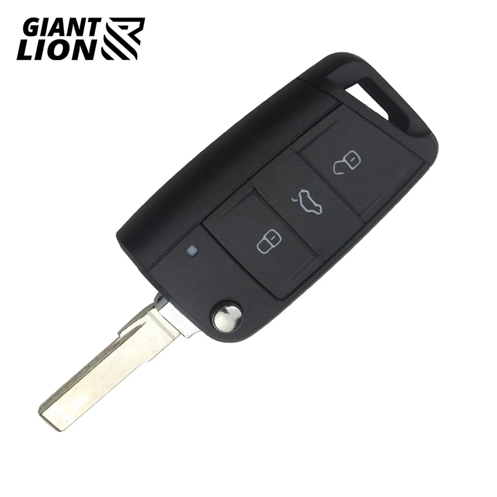 

3 Buttons Car Key Shell Remote Flip for Beetle/Caddy/Eos/Golf/Jetta/Polo/Scirocco/Tiguan/Touran/UP For VW Blank Keys Cover Case