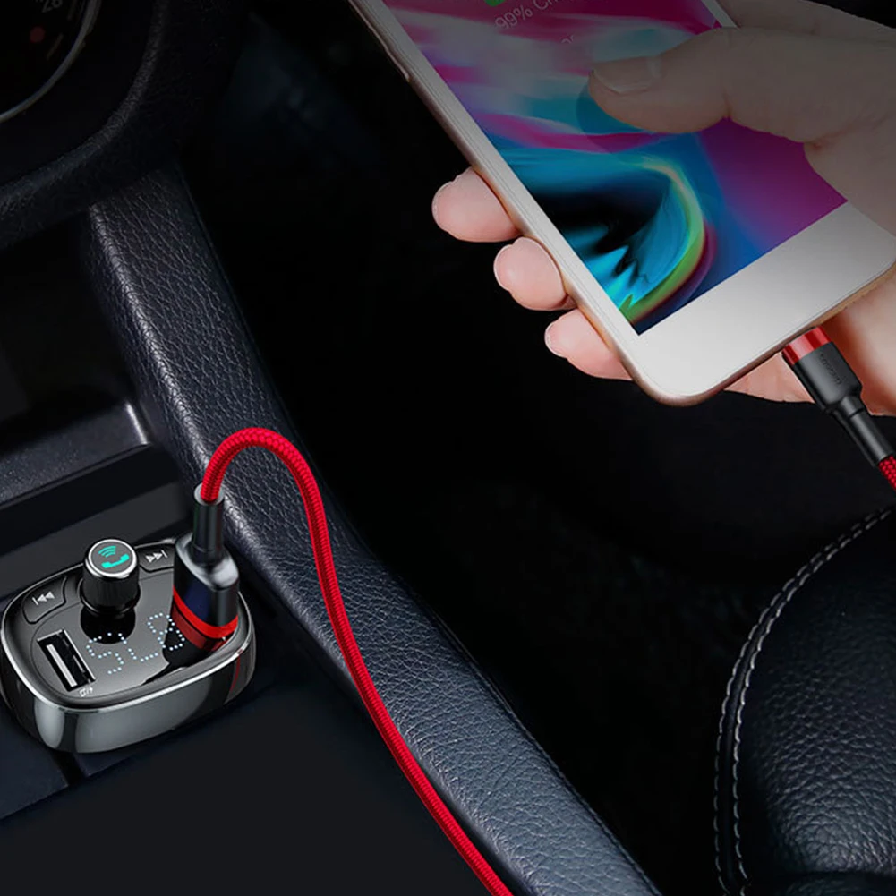 Аудио Handsfree беспроводной двойной USB адаптер MP3-плеер Автомобильное зарядное устройство модулятор fm-передатчик Быстрый Bluetooth