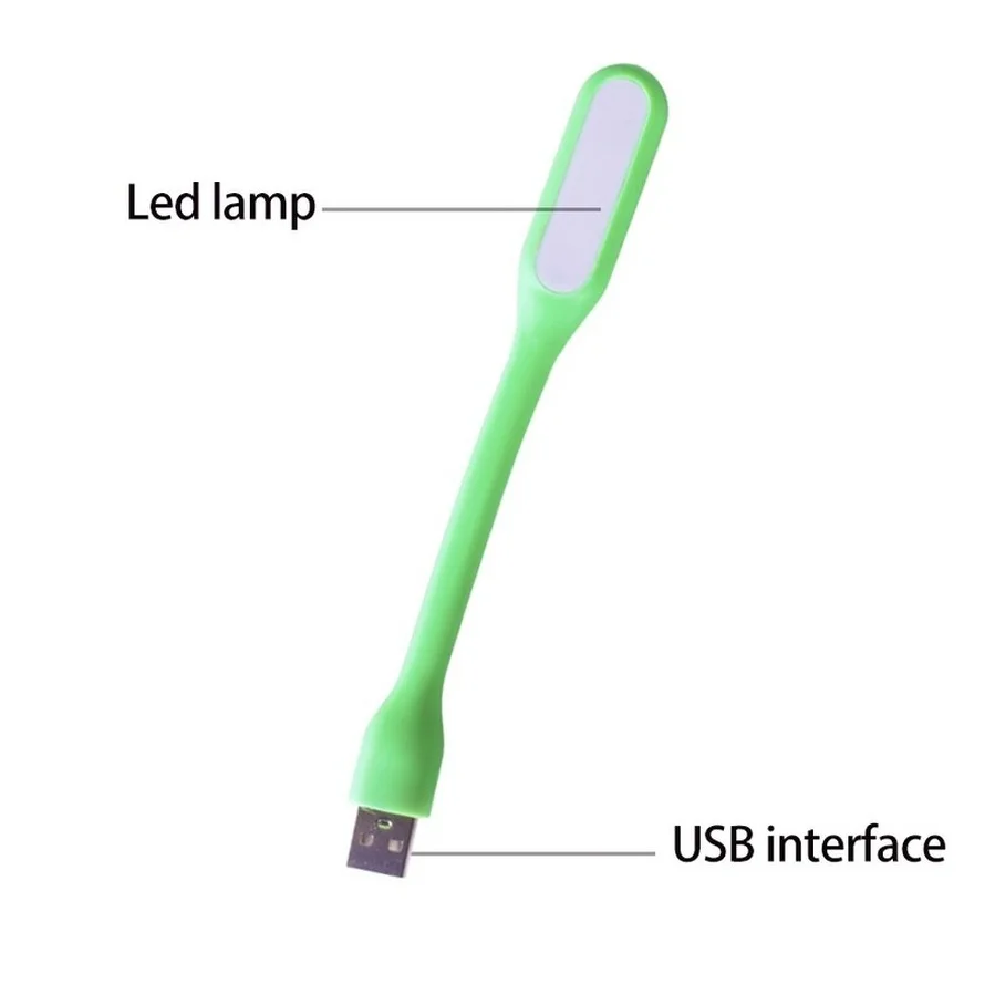 VnnZzo 1pcMini Portable USB LED Lamp Super Bright Book Light Reading Lamp For Power Bank PC Laptop Notebook Book Light 10 Colors led light,book light,mini led light