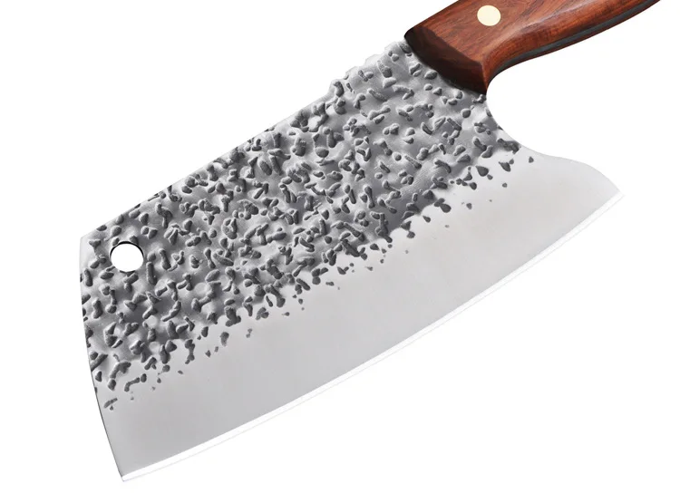 Профессиональный нож из высокоуглеродистой стали, нож для мясника, кованый китайский нож, нож для мяса, кухонные ножи