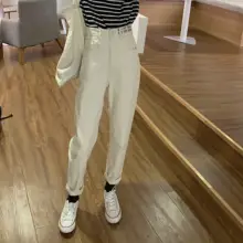 Джинсы свободного кроя с вышивкой, женские облегающие брюки, узкие брюки