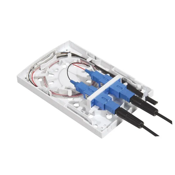 

Fiber socket ODN FTTH 2 cores fiber Termination Box 2 ports fiber cable/connector Protection box 2 channels Splitter Box