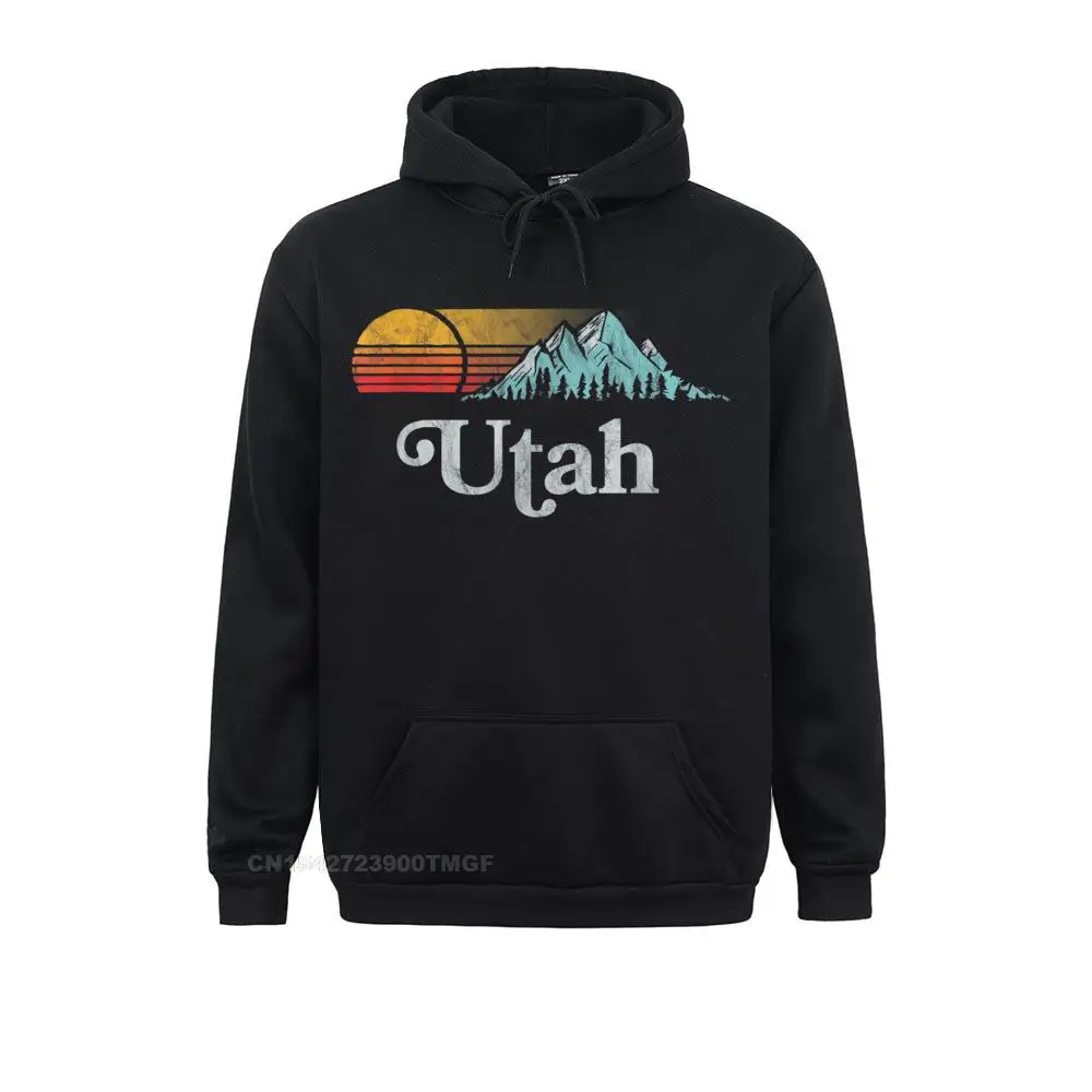 Brand Youth Sweatshirts Utah Vintage Mountain Sunset Eighties Retro Graphic T-Shirt__B7684 Normal Hoodies Summer  Sportswears Long Sleeve Utah Vintage Mountain Sunset Eighties Retro Graphic T-Shirt__B7684black