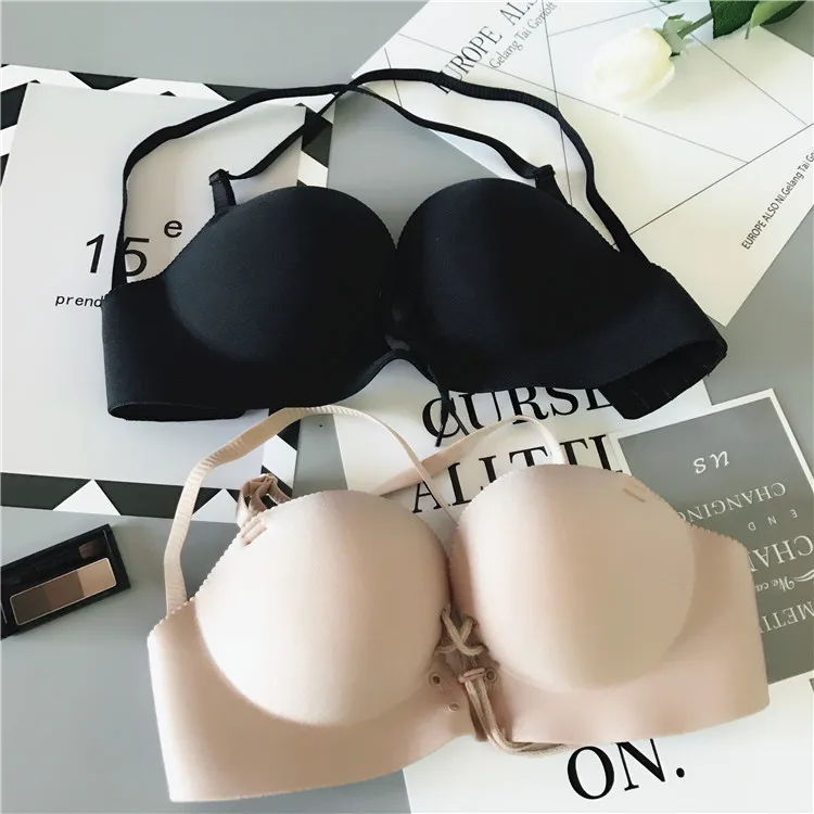 Pull Force B, нижнее белье с перекрестной спинкой, бандаж, ткань, без шнуровки, бесшовный, пуш-ап, маленький бюстгальтер, много способов, красота, сзади, не стальное кольцо, бюстгальтер