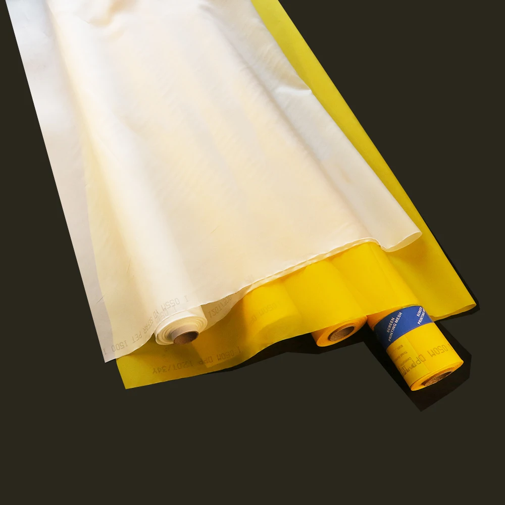

90T 230Mesh 48UM 10 Meter Silk Screen Printing Mesh 100% Polyester Monofilament Mesh Fabric Tools Filter Net White Yellow