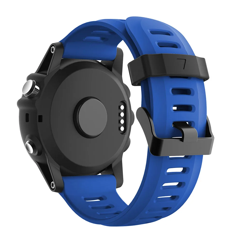 Yayuu мягкий силиконовый сменный ремешок для часов с инструментами для Garmin Fenix 3/Fenix 3 HR/Fenix 5X/5X Plus/D2 Delta PX/Descent MK1 - Цвет: Navy blue