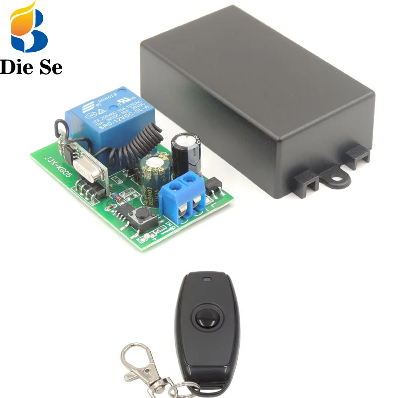 1 Receiver 1 RC DieSe 433 МГц AC85~ 220 В реле 1CH RF модуль приемника и пульт дистанционного управления для светильник контроллер лампы и умный дом - Цвет: 1 Receiver 1 RC