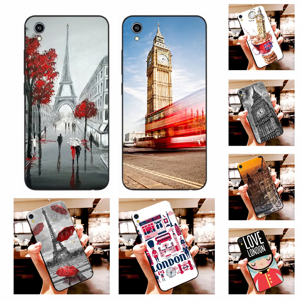 NBDRUICAI London big ben Bus Phone Case For Vivo Y91c Y17 Y51 Y67 Y55 Y93 Y81S Y19 Y7S | Мобильные телефоны и аксессуары