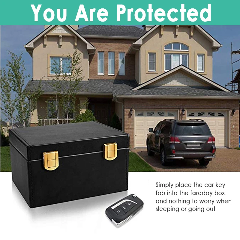 Keyless Car Key Signal Blocker Faraday Box Car Accessories Interior
