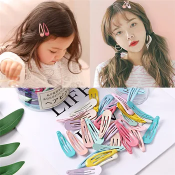 

3-40Pcs 5cm Snap Hair Clips for Hair Clip Pins BB Hairpin Color Metal Barrettes for Baby Children Women Girl Styling Accessories