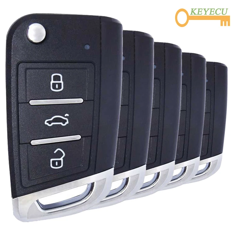 KEYECU 5 шт. KEYDIY B NB ZB Series B15 NB15 ZB15 универсальный ключ дистанционного управления KD MQB 3