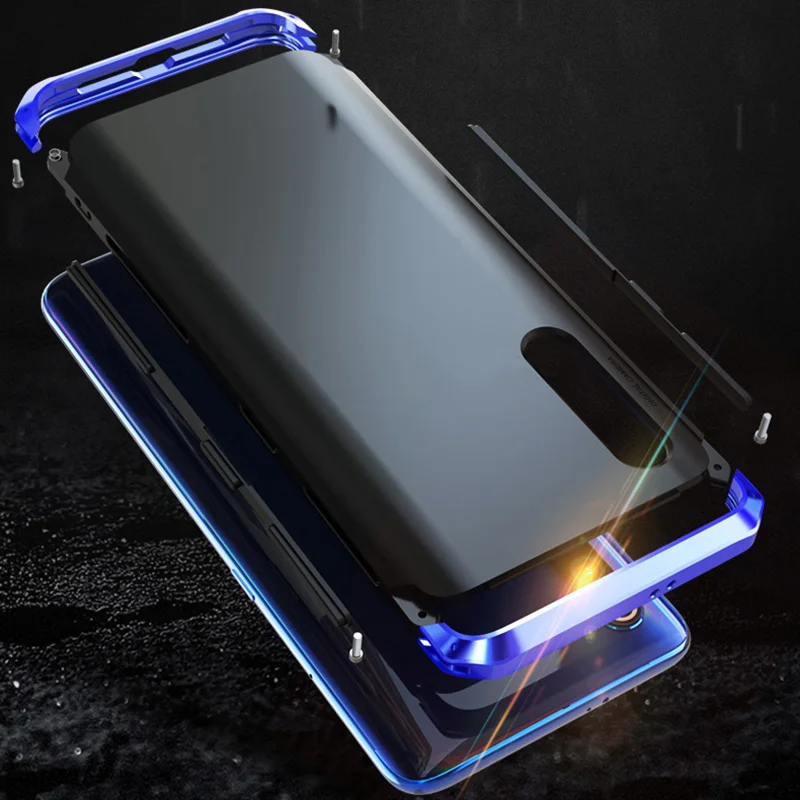 Ceny Etui wstrząsoodporne obudowa do xiaomi Mi9 SE przypadku twarde TPU metalowe ochrona zderzaka telefon etui na xiaomi MI9 globalnego Case akcesoria