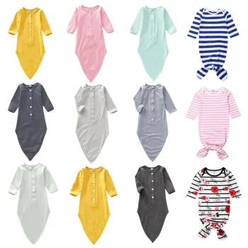 

Newborn Infant Baby Boy Girl Soft Sleeping Bag Sleepwear Wrap Blanket Swaddle Stripe Solid Floral Cotton
