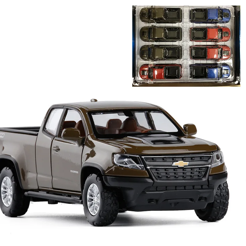 

Caipo Model 1:32 Chevrolet Library Rod Pickup Truck Alloy Car Model Sound And Light Toy 89442 Non-Packaging