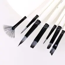 10 шт кисти для краски нейлоновые волосы акварельные гуашь кисти для краски инструмент для рисования