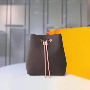 

Women large printed bucket bag with letter shoulder bag blue crossbody bag