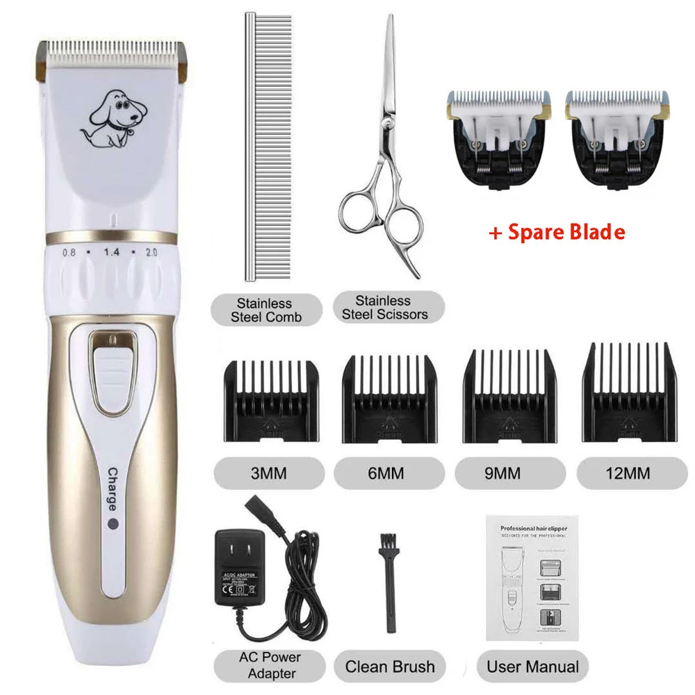 Baorun Electrical Cat Dog Hair Trimmer Pet Hair Clipper Hair Remover Cutter Grooming Pets Dog