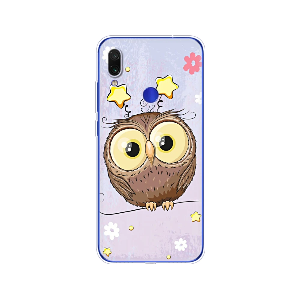 For xiaomi Redmi Note 7 Case Silicone Painting Soft TPU For xiaomi Redmi Note 7 Case 6.3 inch Fundas Coque Redmi NOTE 7 PRO Case cases for xiaomi blue Cases For Xiaomi