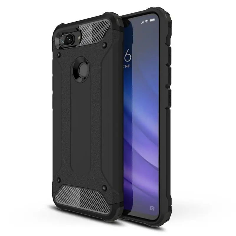 Черный Прочный двухслойный защитный чехол для Xiaomi mi 9 Pro CC9 CC9E 9T 9 8 SE Pro Lite 8X Explore ore чехол сверхпрочный чехол для mi 9 Pro Чехол - Цвет: Черный
