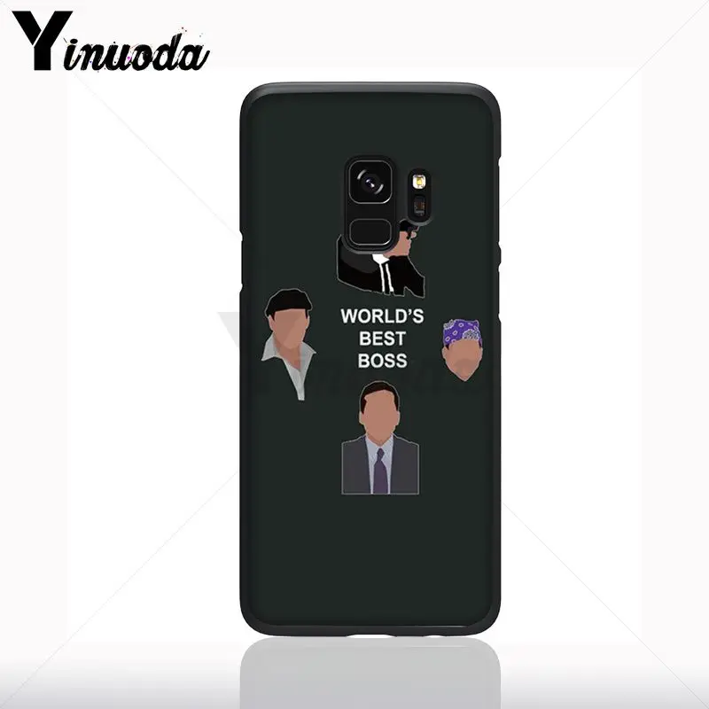 Kantor Pola TPU Lembut Aksesoris Case untuk Samsung Galaxy S10plus S9 S8plus S10E A70 A50 A10 Kasus Ponsel
