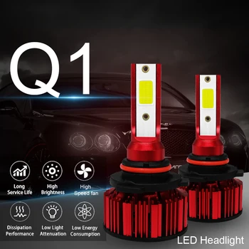 

LED Car Headlights H7,H11,9005,9006,H4, Auto 12V 50W 4000LM/PAIR Mini Car Headlight Bulbs 6000K Cold White Light