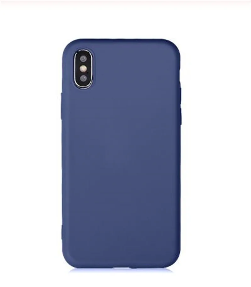 Простой сплошной цвет силиконовый чехол для телефона для iPhone 11 XS Max X XR милый карамельный цвет мягкая задняя крышка для iPhone 6 6s 7 8 Plus чехол - Цвет: Слоновая кость