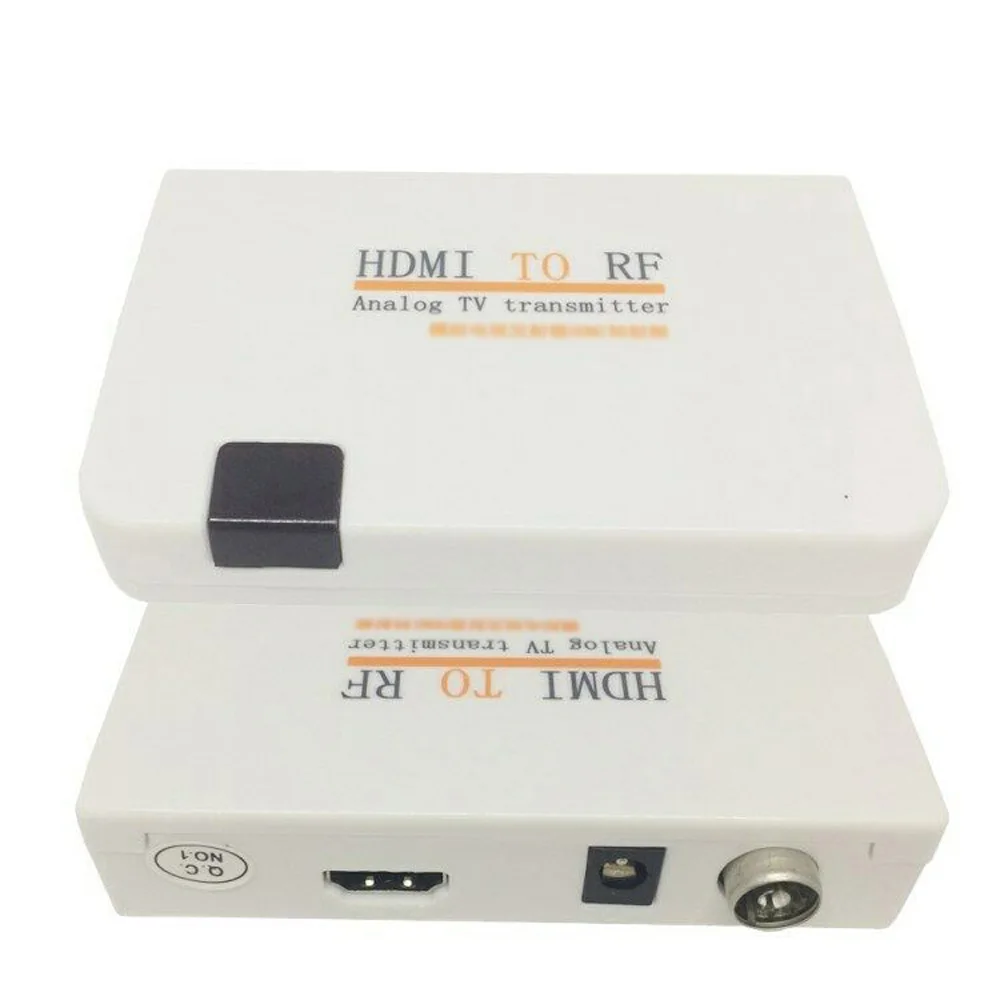 Высокое качество HDMI в РЧ коаксиальный модулятор конвертер аналоговый сигнал ТВ передатчик коробка Дальняя передача сигнала