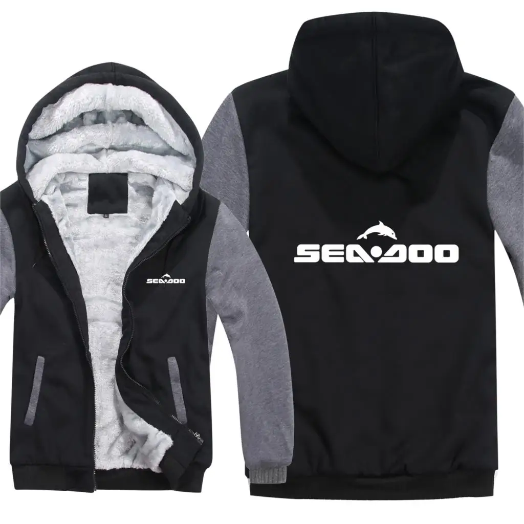 Sea Doo Seadoo Moto толстовки мужские пальто на молнии флисовая утепленная толстовка Sea-Doo пуловер