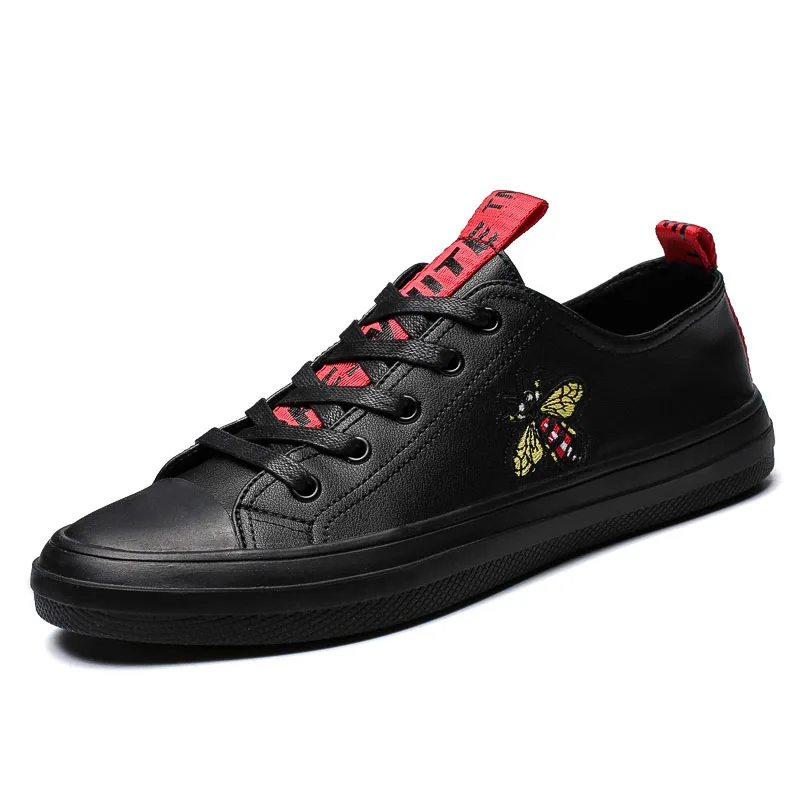 Men Shoes Black Бренд Высокое качество кожи Для мужчин туфли Superstar в стиле кэжуал модные кроссовки на плоской подошве мужской Роскошная обувь резиновая Для мужчин s обувь для ходьбы - Цвет: Men Shoes Black