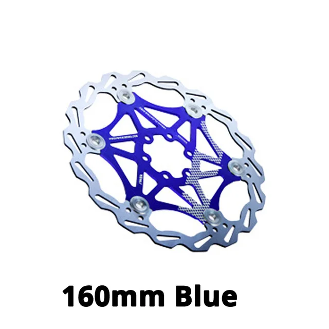 160mm Blue VXM тормозной ротор 6 Болт диск 160 мм 180 мм 203 мм MTB горный велосипед плавающий диск Аксессуары совместимый RT86 RT56 RT26 - Цвет: 160mm Blue