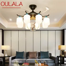 OULALA ventiladores de techo con Control remoto, luz decorativa creativa para el hogar, sala de estar, pasillo y dormitorio