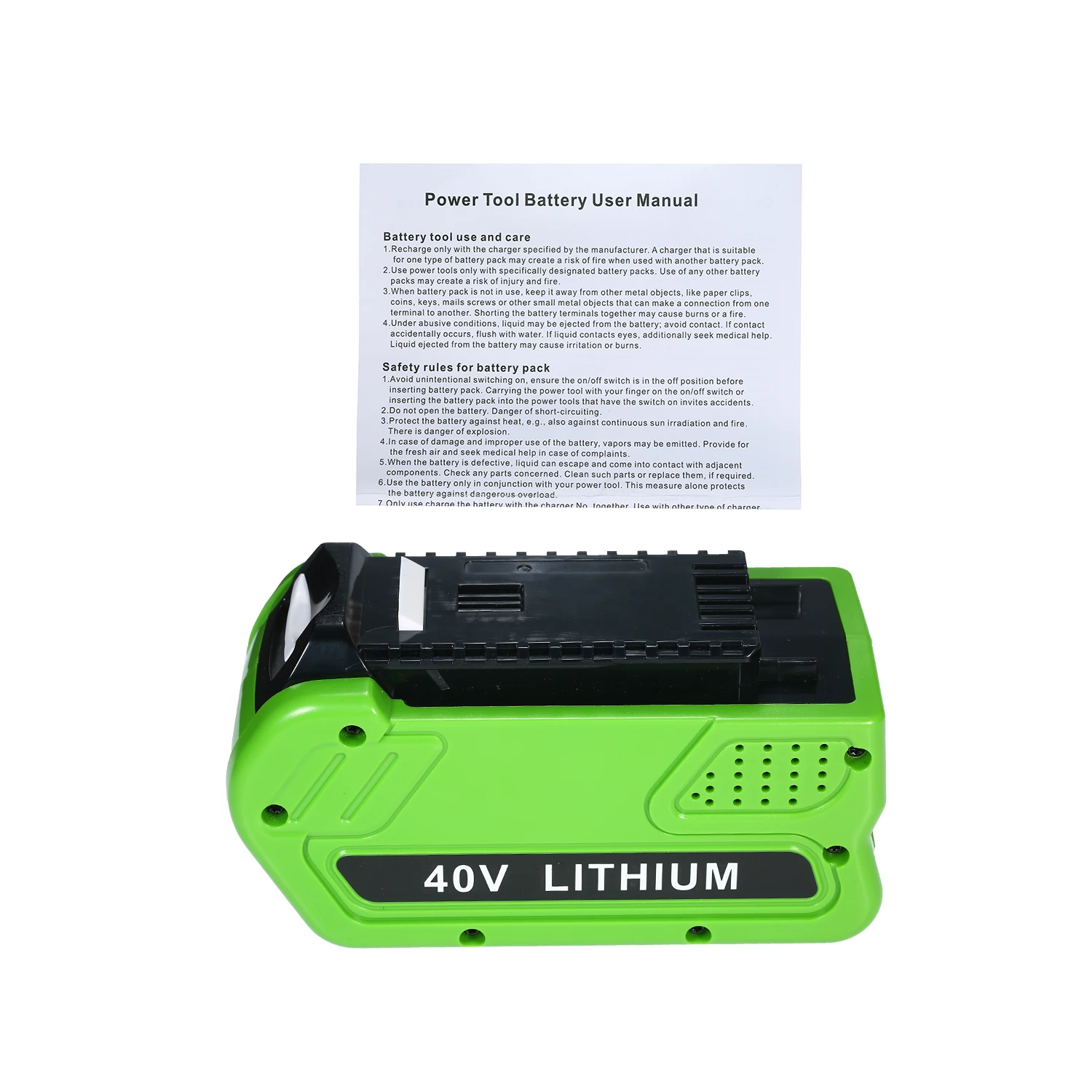 40V 5000 mAh/2500 mAh перезаряжаемая замена литиевой батареи для GreenWorks 29472 29462 40V GMAX инструменты