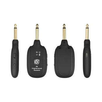 

Guitar Wireless Transmitter Audio Receiver Rechargeable Portable Audio Transmitter