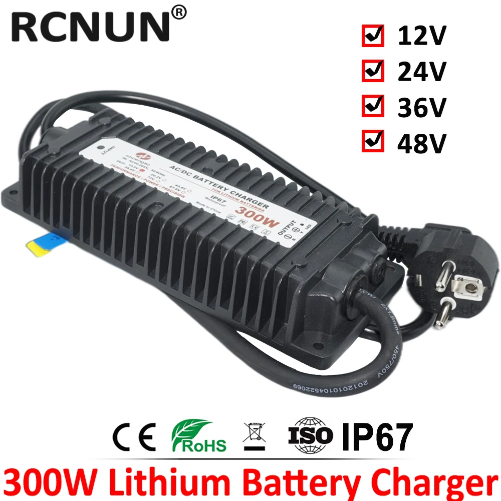 : RCNUN Мощность адаптер AC90-265V переменного тока в постоянный 14 6 V 29 2 43 8 58 4 300W Lifepo4