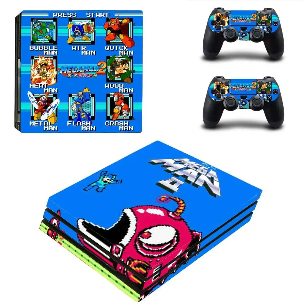 Mega Man PS4 Pro стикер s PS 4 Play станция 4 Pro виниловые наклейки на кожу Pegatinas для playstation 4 Pro консоль и контроллер