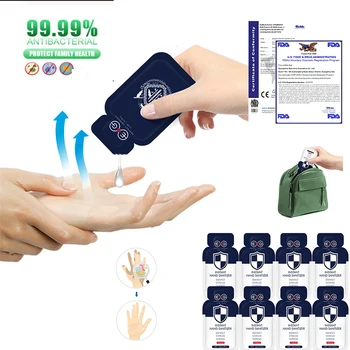 

5 Packs Travel Portable Hand Sanitizer Anti-Bacteria Moisturizing Liquid Disposable No Clean Waterless Antibacterial Hand Soap