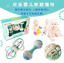 Andy Doctor Baby Toys Joy Infant Мягкая силиконовая погремушка-грызунок, фитнес-мяч, молярный прорезыватель, может использоваться в качестве погремушки