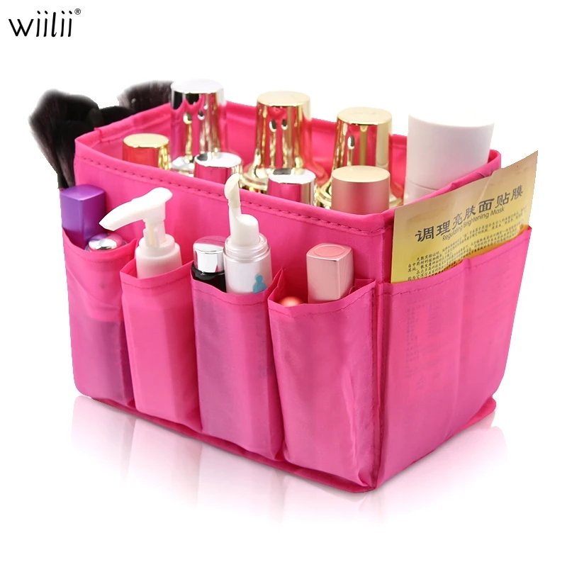 

Beauty cosmetic Storage Boxes Oxford Fabrics Storage Decorations Makeup Brushes Cosmetics Storage Box Bag Bathroom Organizer