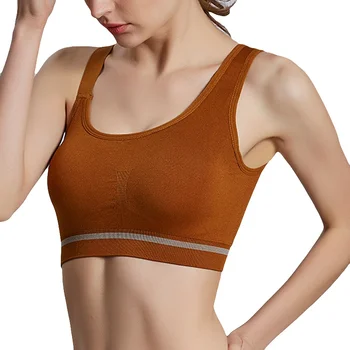 

Women Casual Solid Bra Color High-strength Anti-vibration Bra Quick-drying Breathable No Steel Ring Beauty Back Girls Underwear