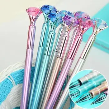 

1 Selling 0.5mm Diamond Rose Gel Pen Metal Color Ball Gel Stationery Supplies Pen Pen Rose Imitation For Stidents Gel Cryst E1I8